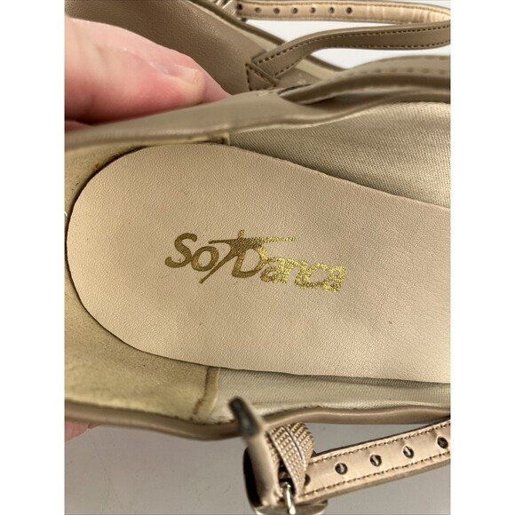 So Danca Tara TA55 1.5"  W Heel Tap Shoe 9 L Tan - Picture 8 of 11